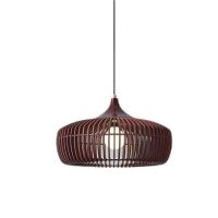 Modern walnut natural wood pendant light