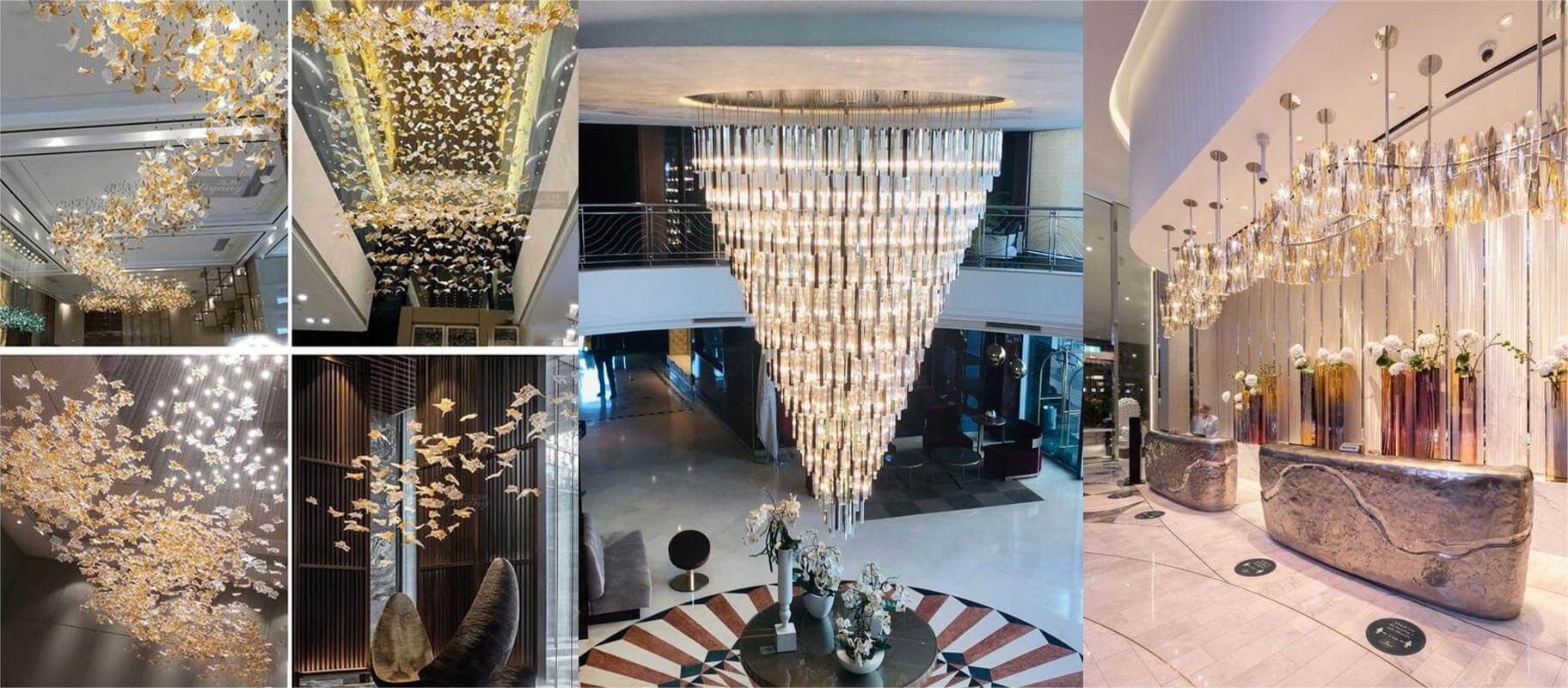 Customized hotel lobby chandelier