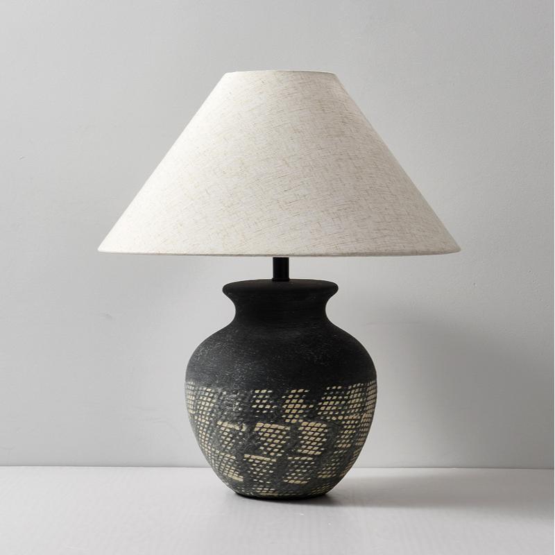 rustic ceramic table lamp 03