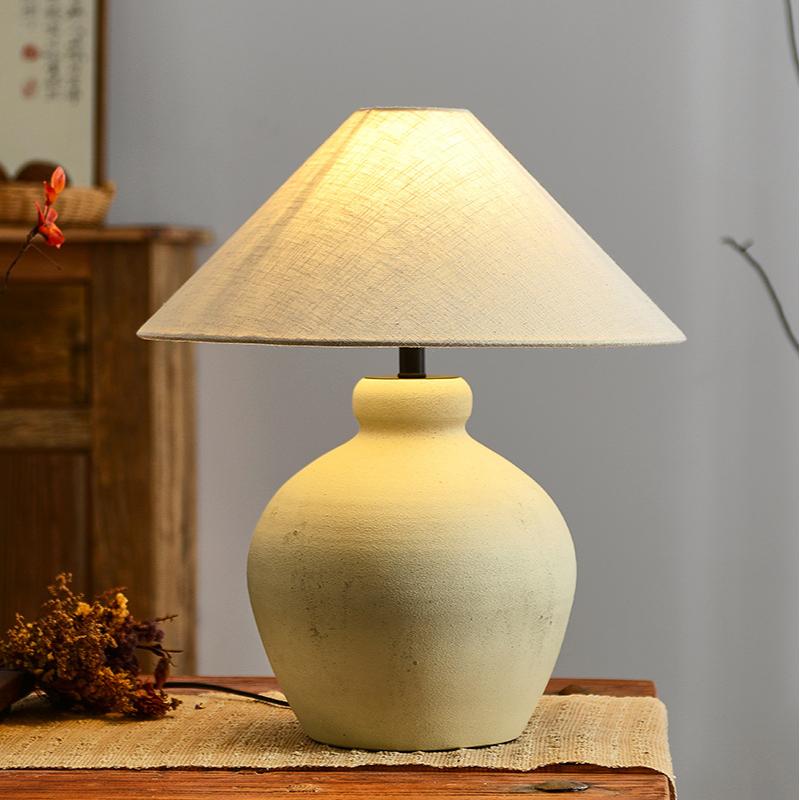 yellow ceramic lamp 04