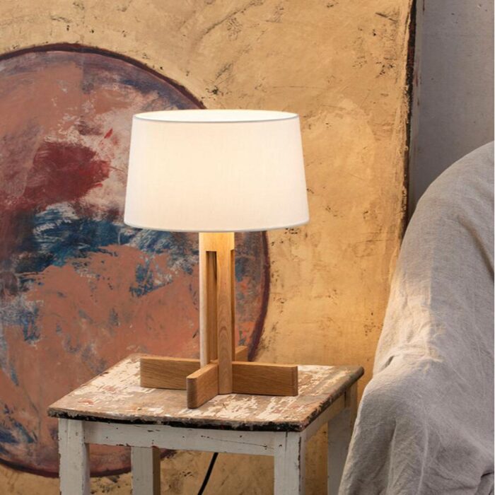 Wood table lamp 06