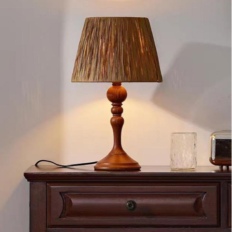 dark wood table lamp 01