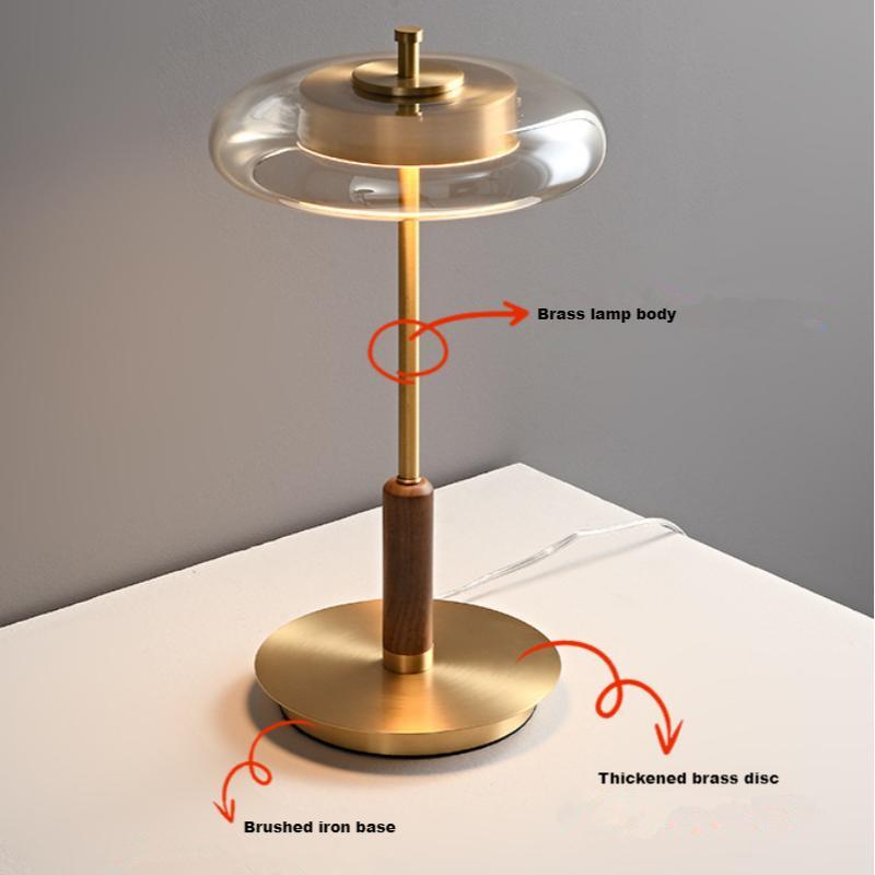 wood and brass table lamp 03