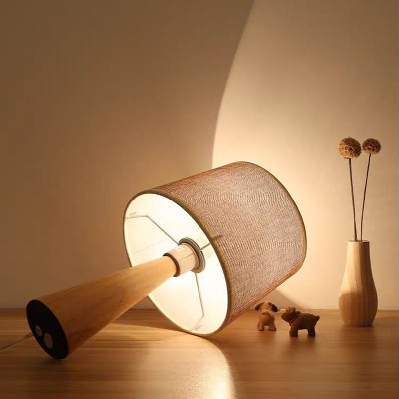 wooden bedside table lamp 02