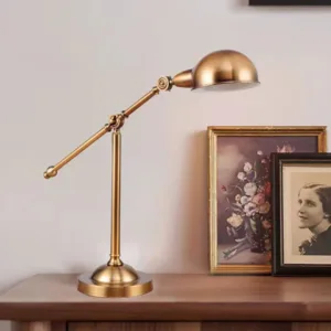brass reading lamp