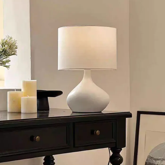 Large White Ceramic Lamp