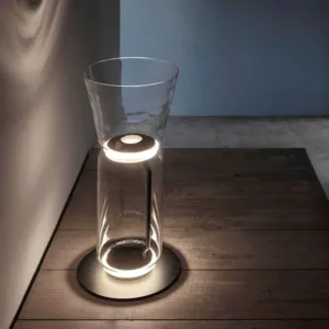 large glass table lamp