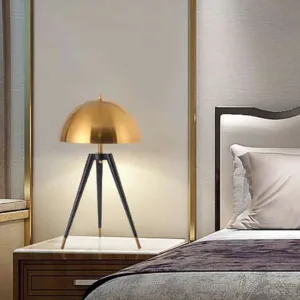 brass tripod table lamp