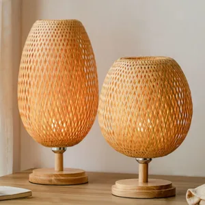 rattan bedside table lamp 