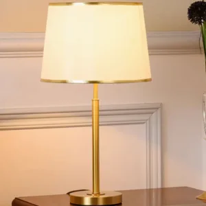 antique brass bedside lamp