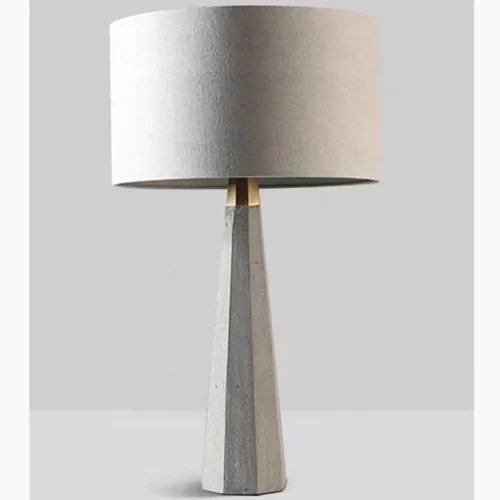 lamp with concrete base