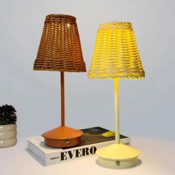 rattan buffet lamp