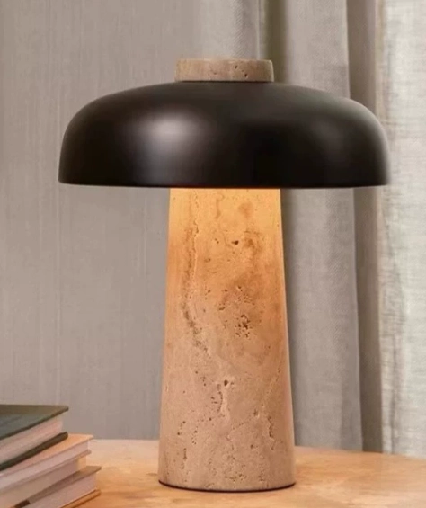 travertine table lamp