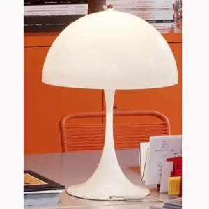 white mushroom table lamp 