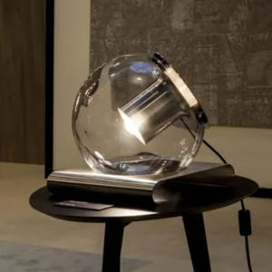 clear glass bedside lamps