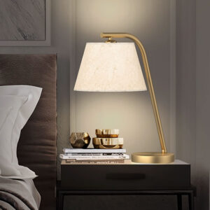 large brass table lamp