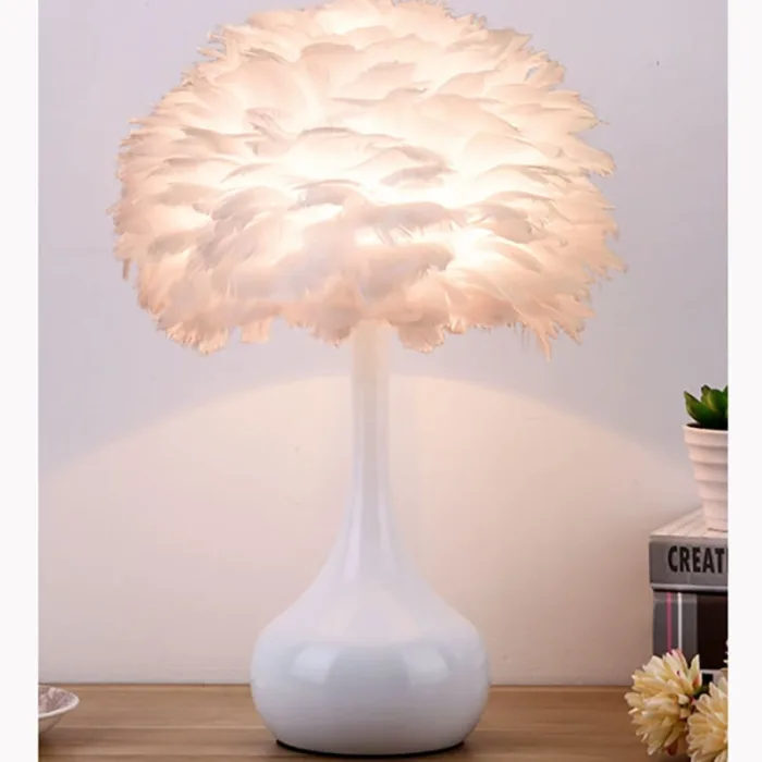 feather bedside lamp
