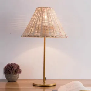 rattan side lamp 
