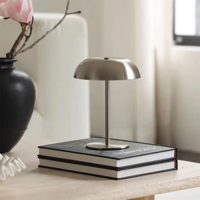 modern brushed nickel table lamps