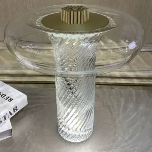 glass cylinder table lamp