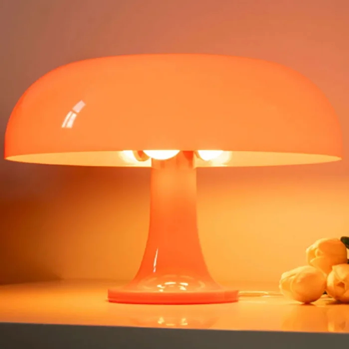 orange mushroom table lamp