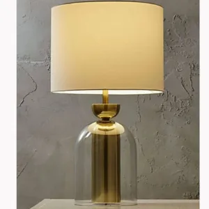 glass jar table lamp