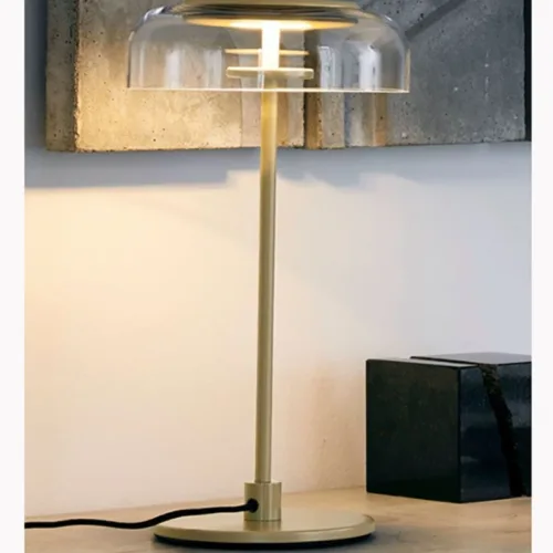 glass bowl table lamp