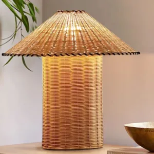 large wicker table lamp 