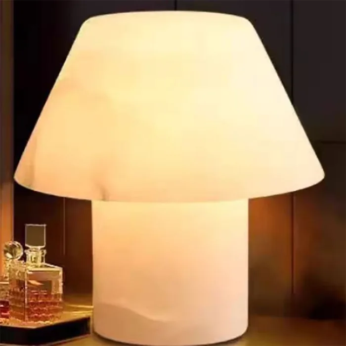 white alabaster lamp