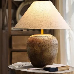 mid century modern ceramic table lamp
