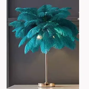 blue feather lamp 