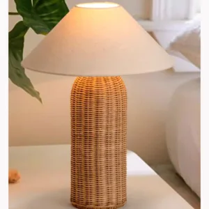 tall rattan table lamp 
