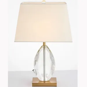 crystal glass table lamp