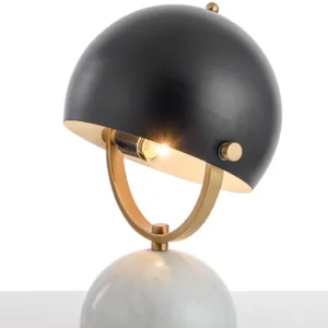 modern table lamp with black shade