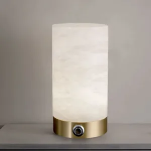 alabaster lamp with night light 
