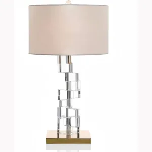 stacked acrylic table lamp 