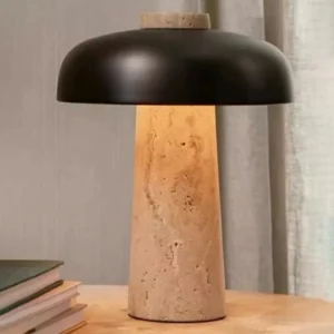 Travertine Table Lamp
