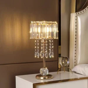 Crystal table lamps for bedroom