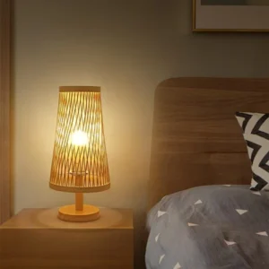 bamboo bedside lamp