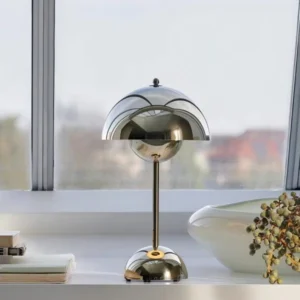chrome dome table lamp