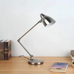 chrome silver table lamp