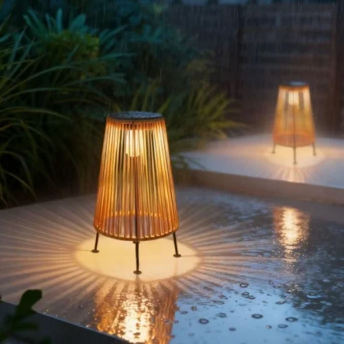 rechargeable outdoor table lamp