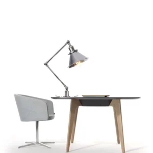 vintage chrome table lamp