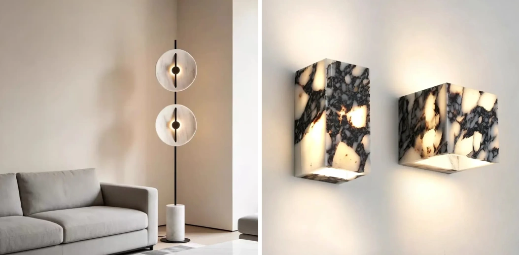 Marble Light Fixture