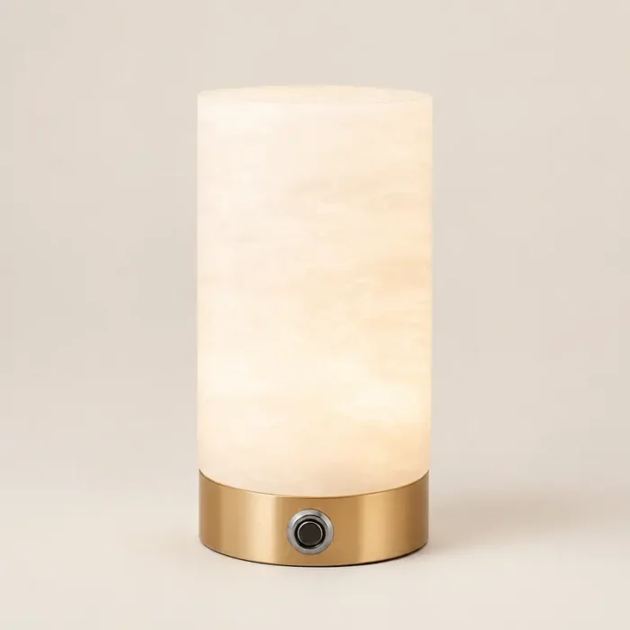 Alabaster Lamp with Night Light T9-007