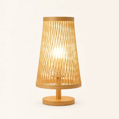 Bamboo Bedside Lamp T38-003