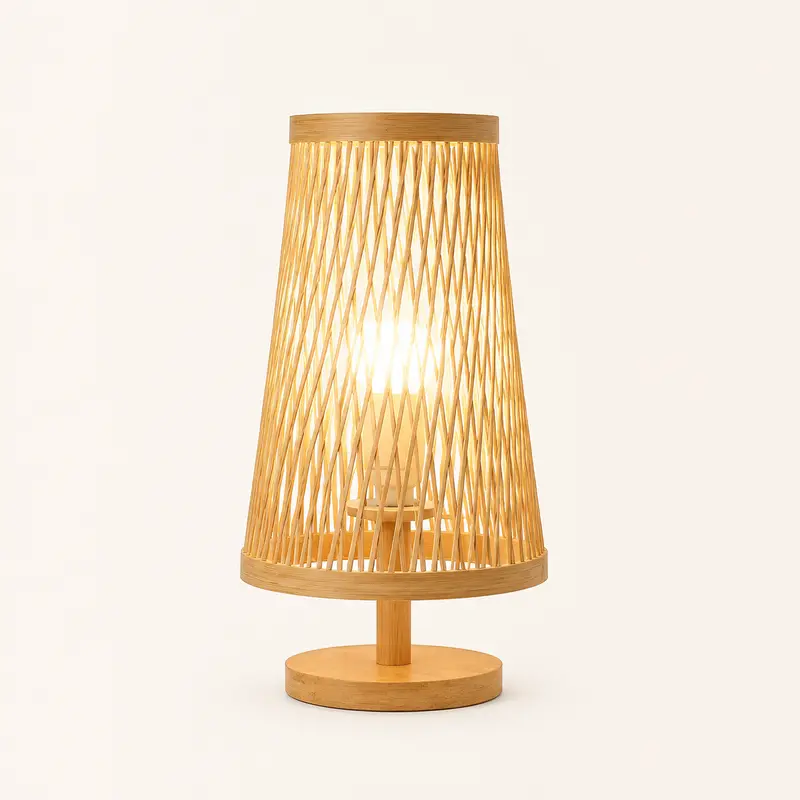 Bamboo Bedside Lamp T38-003