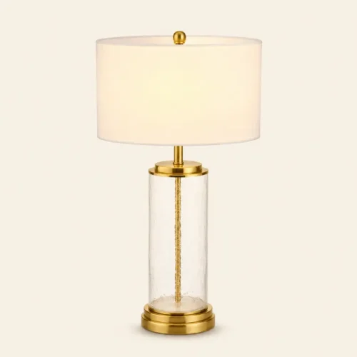 Crackle Glass Table Lamp T4-023