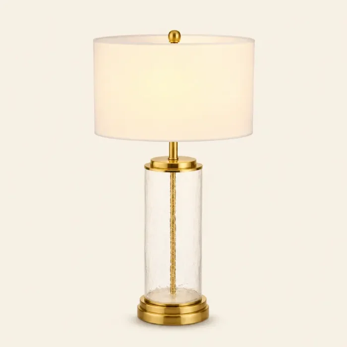 Crackle Glass Table Lamp T4-023