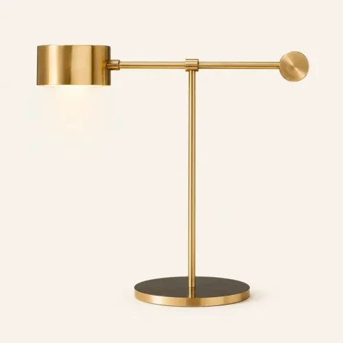 Gold Metal Table Lamp T5-011